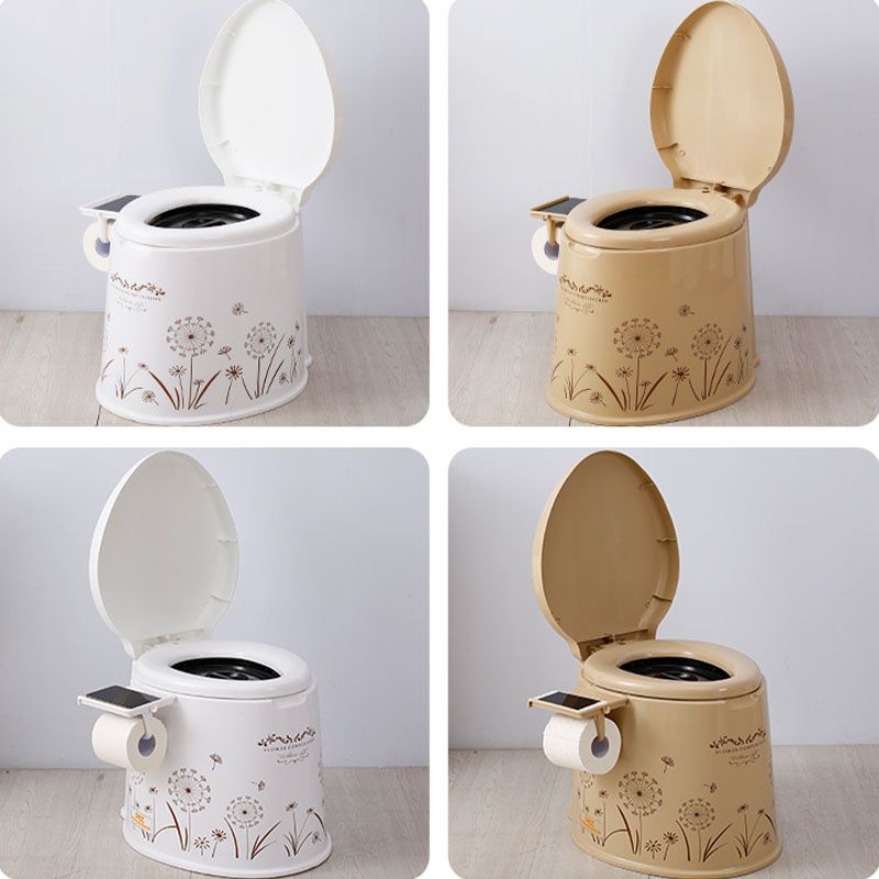 Frendorf | Moderne Kunststoff-WC-Bodenmontierte Toilettenschüssel mit Sitz für das Badezimmer