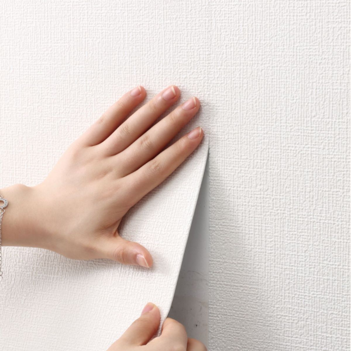 Frendorf | Modern Pearl Wandschmuck Flachs Wandzugangsplatte Abziehen und Aufkleben Dicke Schaumleiste