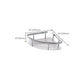 Frendorf | 3-teiliges modernes Badezimmer-Accessoire-Set Aluminium-Badregal in Silber