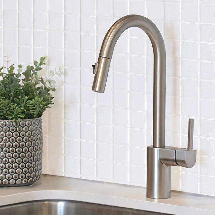 Frendorf | Weiße Mosaik Peel & Stick Fliese Wasserfeste Küchenrückwand Tapete
