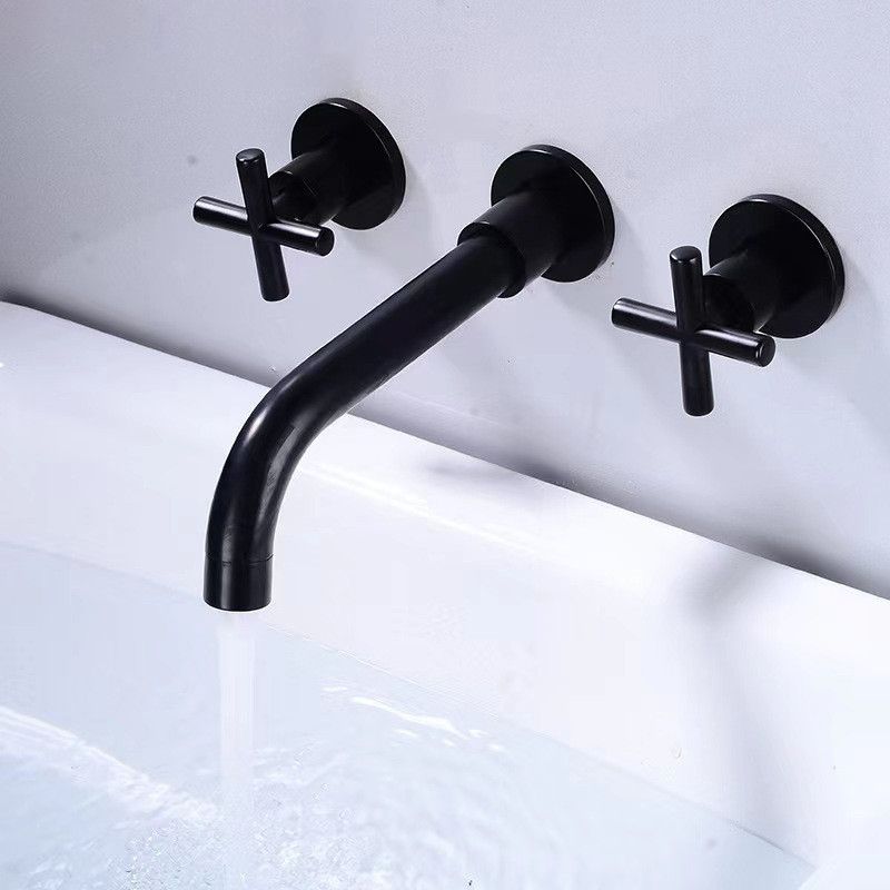 Frendorf | Moderner 1- oder 2-Hand Badezimmer Waschbecken Wasserhahn Rund Wandmontierter Badezimmer Wasserhahn.