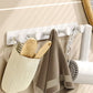 Frendorf | Modernes Stil Badezimmerzubehörset mit Badregal/Handtuchhalter/Toilettenbürste in Weiß