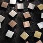 Frendorf | Mosaikfliesen Tapete Quadratische Form Abzieh- und Kleben Mosaikfliesen mit Metalloptik