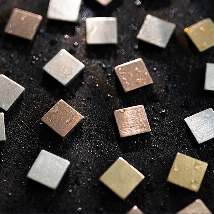 Frendorf | Mosaikfliesen Tapete Quadratische Form Abzieh- und Kleben Mosaikfliesen mit Metalloptik