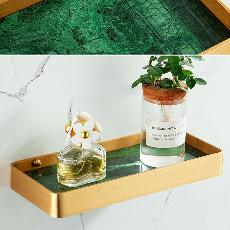 Frendorf | Golden Bath Hardware Set Messing & Marmor Badezimmer Zubehör Set