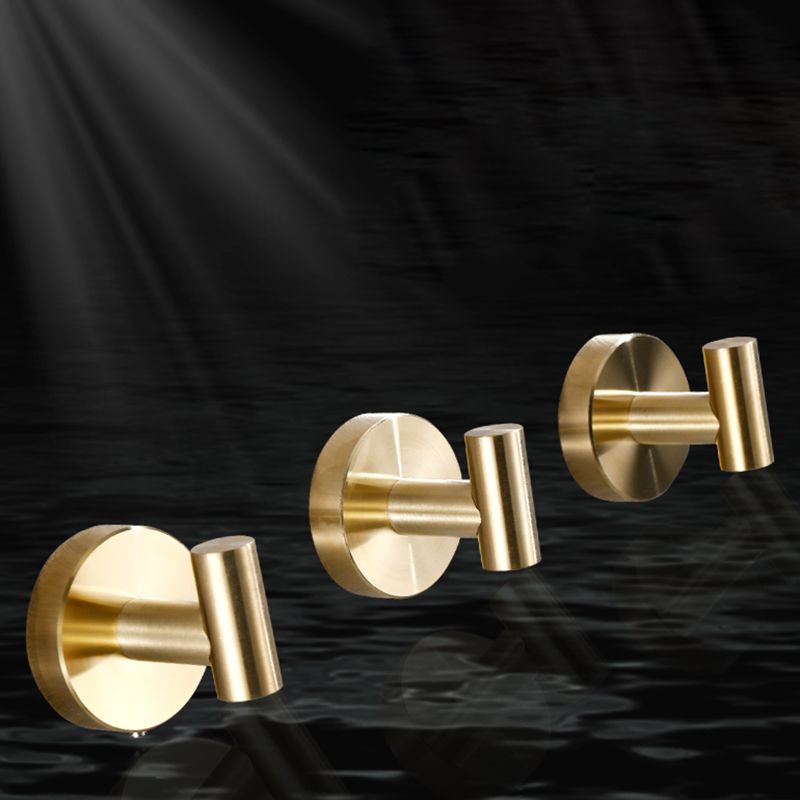 Frendorf | Modernes Badezimmerzubehör-Set Metall Kleiderhaken in poliertem Chrom/Gold