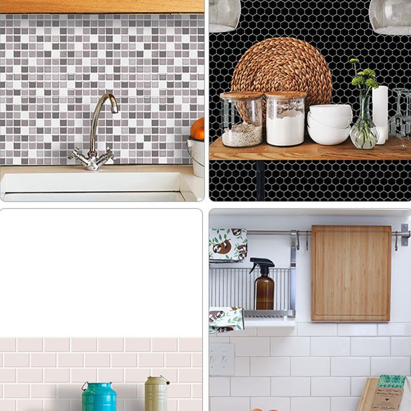 Frendorf | Kunststoff Peel & Stick Mosaikfliese Wasserdichte Peel & Stick Mosaikfliese mit quadratischer Form