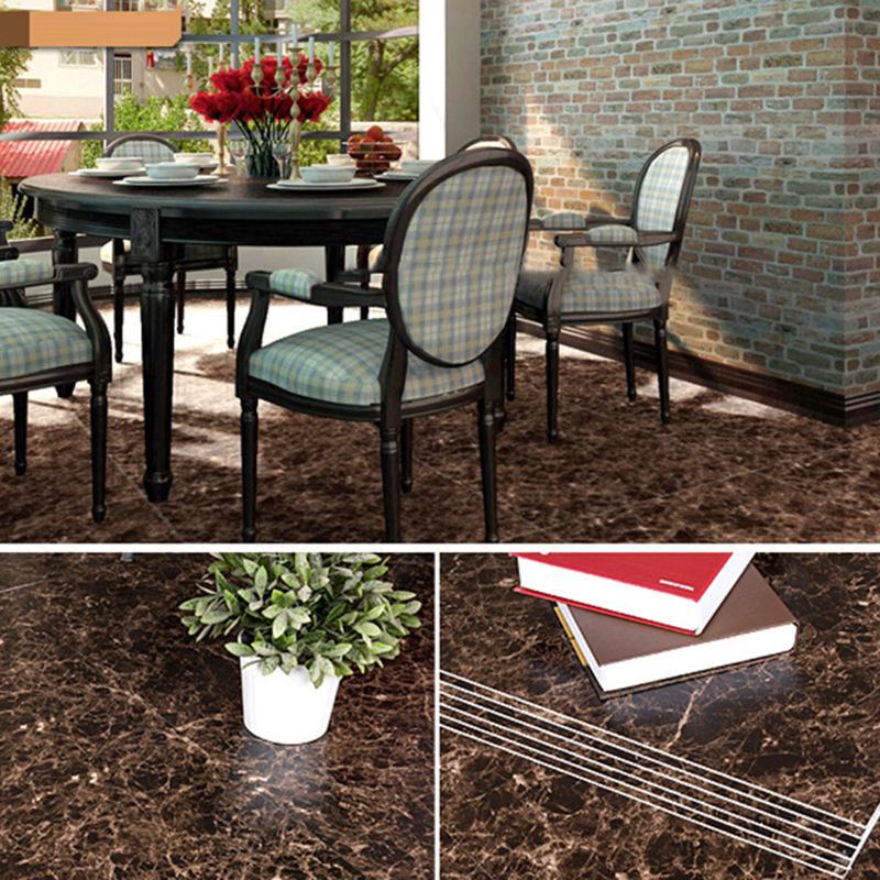 Frendorf | Quadrat Peel & Stick Vinylboden Stein-Design PVC-Bodenbelag für das Wohnzimmer