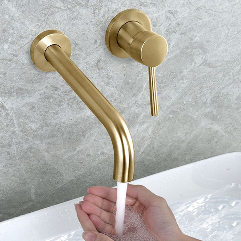 Frendorf | Industrieller Badezimmer Wasserhahn Messing Hebelgriffe 2-Loch Wasserhähne Wandmontierter Wasserhahn