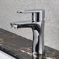 Frendorf | Basic Metall Waschbecken Wasserhahn Silber Badezimmer Wasserhahn mit Hebelgriff