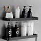 Frendorf | Matt Schwarz Badezimmer Set Modern 1/2 - Stück Rostfreies Badregal