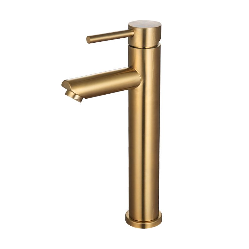 Frendorf | 1-Handgriff Gold Nickel Weitlaufende Armatur Einloch Hebel Waschbeckenarmatur mit Abfluss