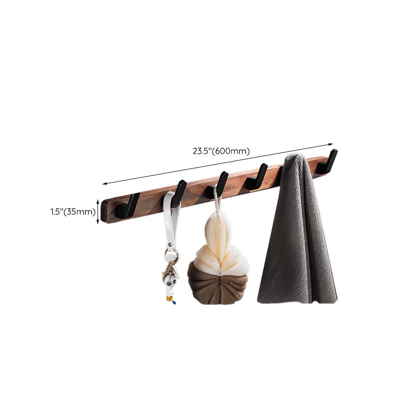 Frendorf | Holz- & Aluminium Badezimmerset Braun Badezimmerzubehörset