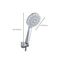 Frendorf | Modernes Stil Rund Handheld Dusche Badezimmer Metall Wandmontierte Hand Dusche