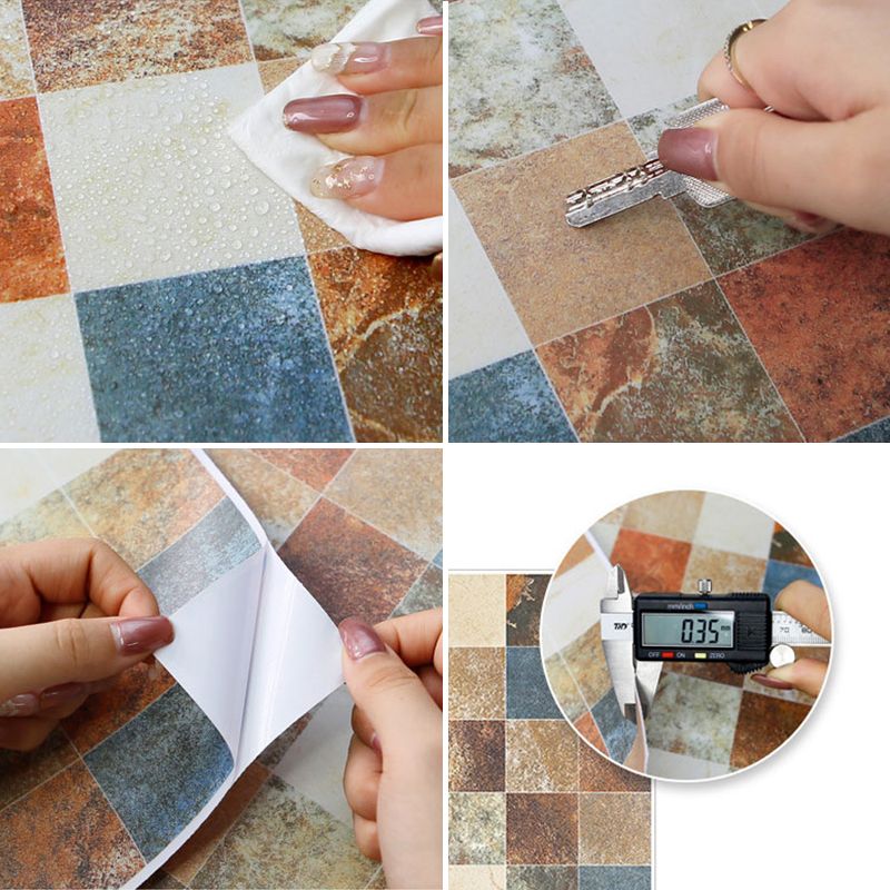 Frendorf | Peel & Stick Fliesen Quadrat Fleckenresistente Kunststoff Peel and Stick Fliesen für Küche 20 Pack