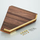 Frendorf | Holz- und Aluminium-Badehardware-Set Goldenes Badezimmerzubehör-Set
