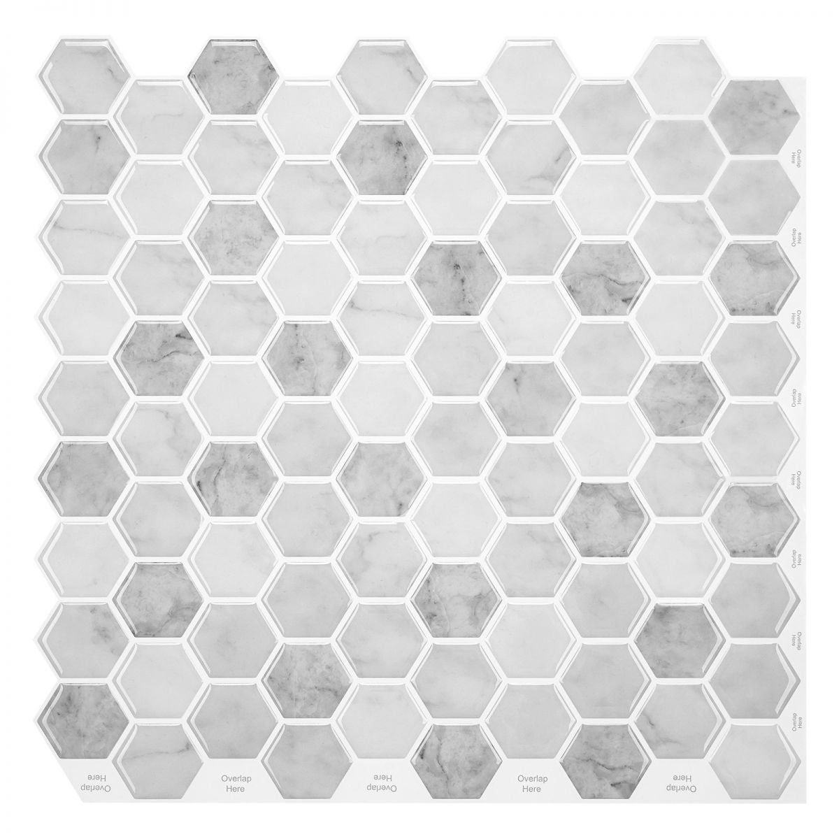 Frendorf | Mosaikfliesen zum Abziehen und Aufkleben Moderne Stil Tapete mit quadratischer Form