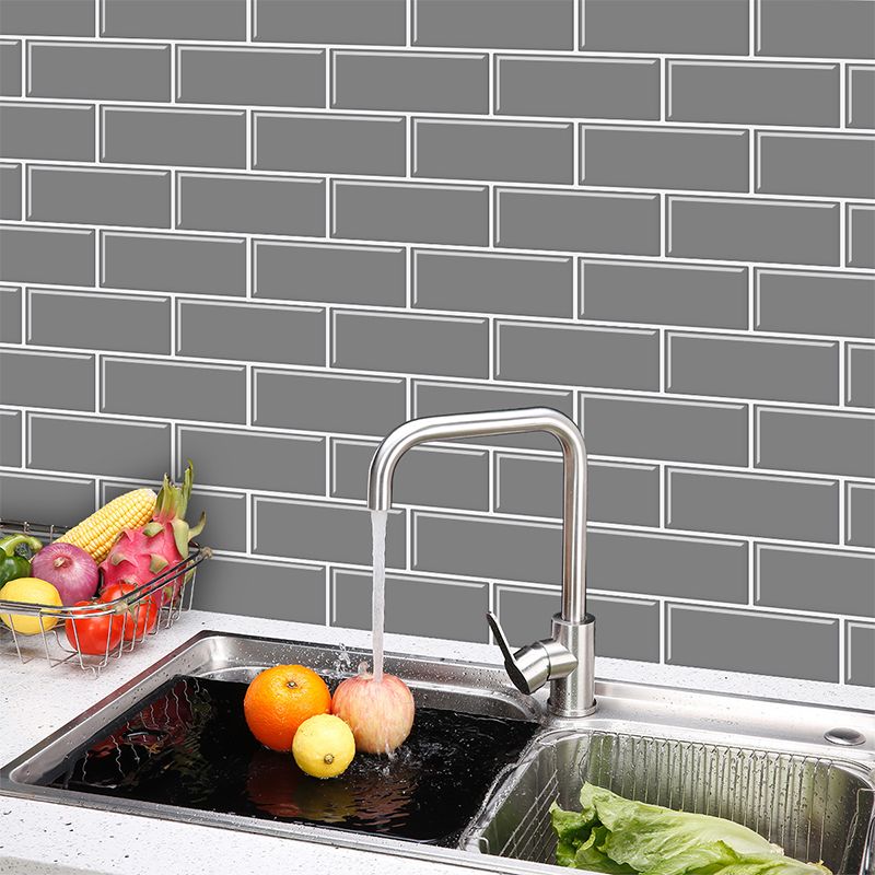 Frendorf | Fliesen-Peel & Stick Rechteck Wasserdicht Solid Kunststoff Peel & Stick U-Bahn Fliese für Dusche