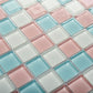 Frendorf | 12" x 12" Peel & Stick Glas Quadrat Gitter Mosaik Peel and Stick Fliese 10-Pack