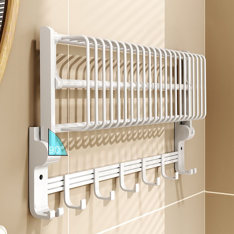 Frendorf | Modernes Stil Badezimmerzubehörset mit Badregal/Handtuchhalter/Toilettenbürste in Weiß