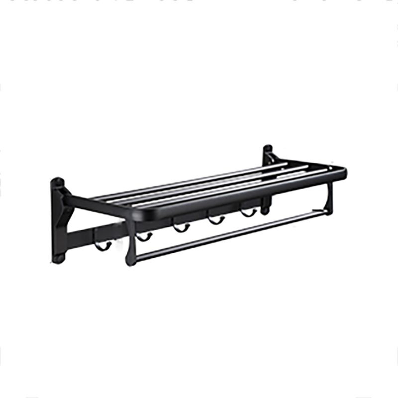 Frendorf | Zeitgemäßes Badezimmerzubehör-Set Schwarze Oberfläche Bademantelhaken/Handtuchring Bar
