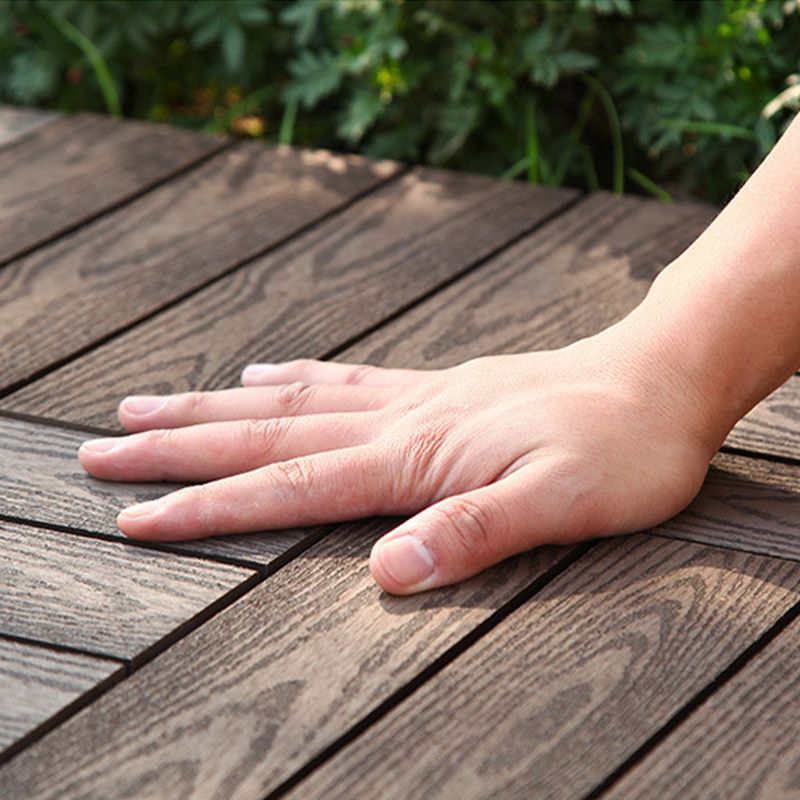 Frendorf | 12" X 12" PVC 6-Slat Quadrat Patio Fliesen Schnappfit Installation Außenbodenfliesen