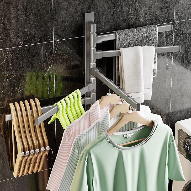 Frendorf | Contemporary Gray Bathroom Accessory Set  Aluminium Handtuchhalter