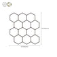 Frendorf | Peel and Stick Fliesen Hexagonale Kunststoff Wasserdichte Peel & Stick Fliese für Dusche 2-Pack