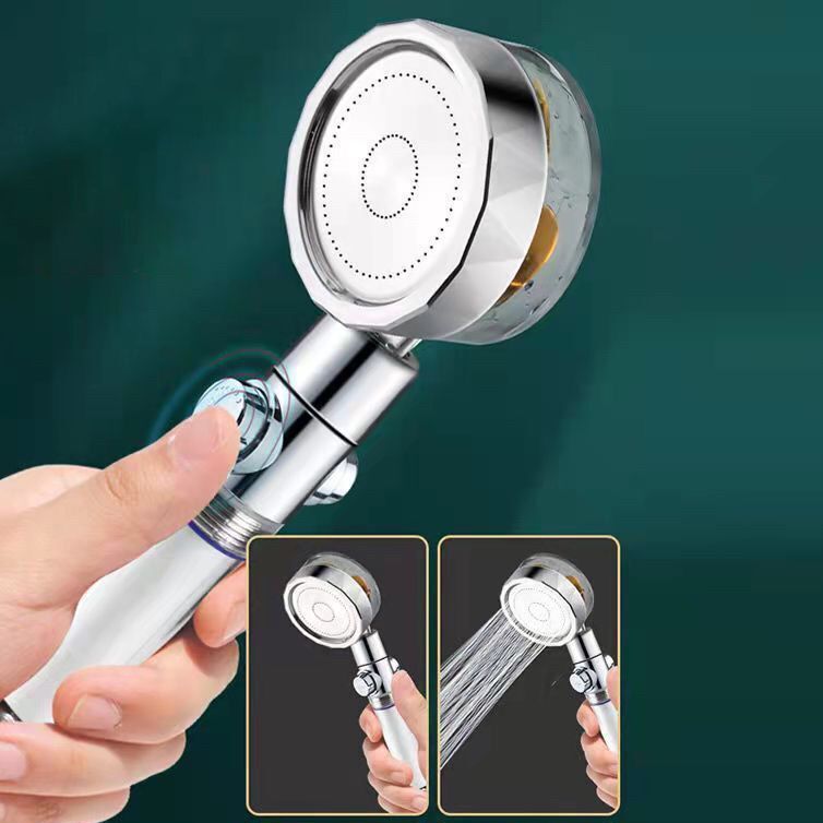 Frendorf | Rundduschkopf verstellbarer Wasserfluss Handheld Duschkopf mit Wasserfiltration