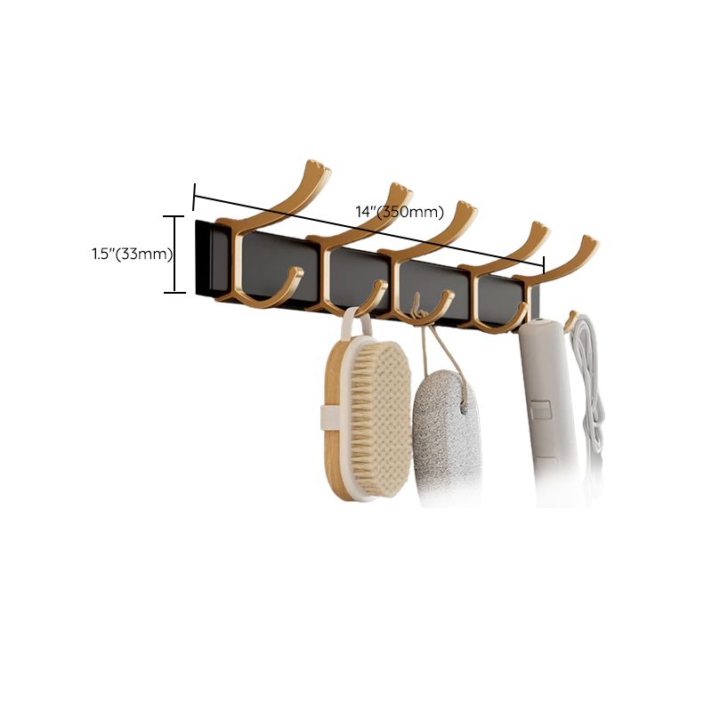 Frendorf | Traditionelles Schwarzes Aluminium Badbeschläge Set Badezimmer Zubehör Kit