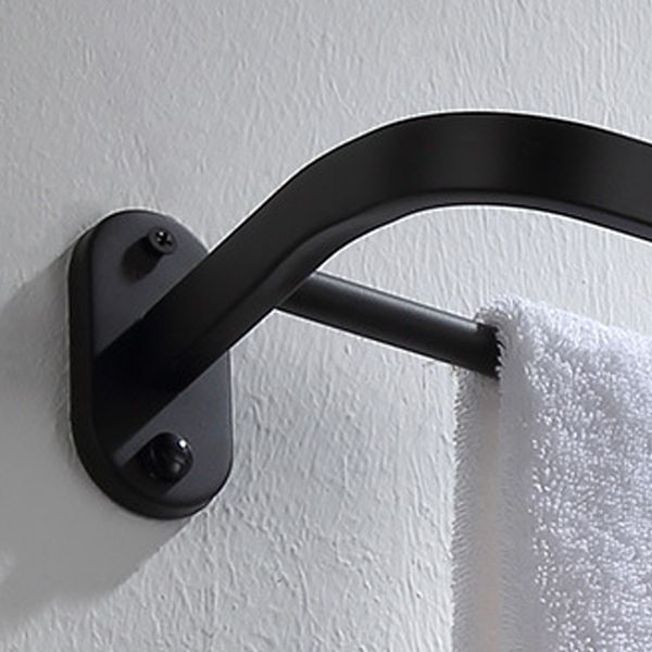 Frendorf | Modernes Badezimmer Zubehör Set Badeablage Handtuchhalter Matt Schwarz Bad Hardware Set