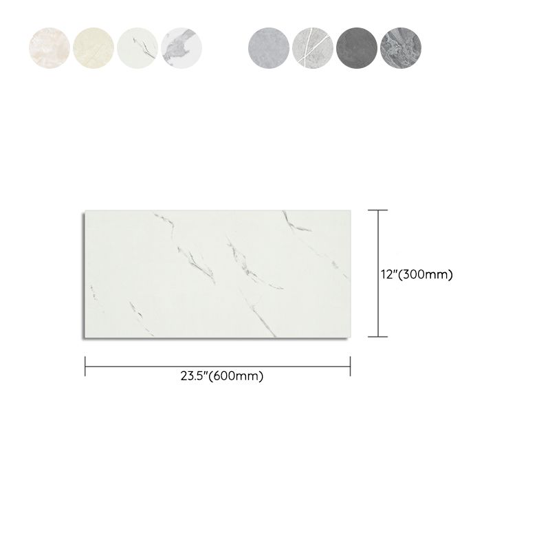 Frendorf | Kunststoff Peel & Stick Feldfliese Rechteckig Wasserdicht Einzelne Fliese