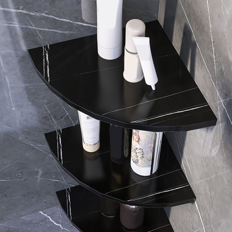 Frendorf | 3-teiliges modernes Badezimmer-Zubehörset Marmor und Metall Badregal