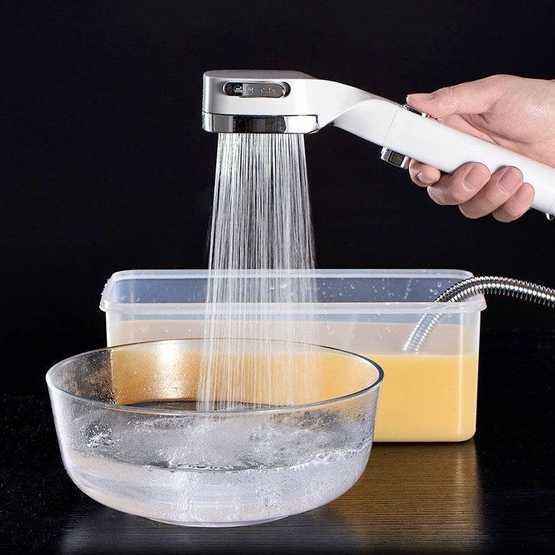 Frendorf | 4-Stufen Druckduschkopf Ein-Tasten Wasserstopp Handheld Duschkopf