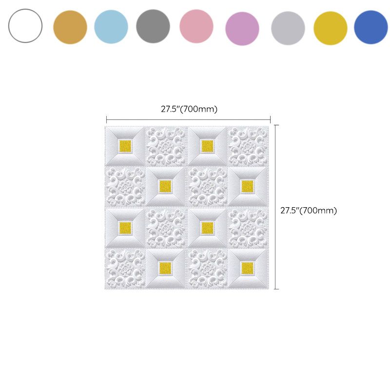 Frendorf | Modernes Zinn-Rückwandverkleidung Glatte Wand Decke XPE Baumwolle Set von 1