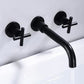 Frendorf | Moderner 1- oder 2-Hand Badezimmer Waschbecken Wasserhahn Rund Wandmontierter Badezimmer Wasserhahn.