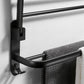 Frendorf | Zeitgenössisches 8-teiliges Badezimmer-Zubehörset Mattschwarz Badregal/Papierhalter/Handtuchhaken