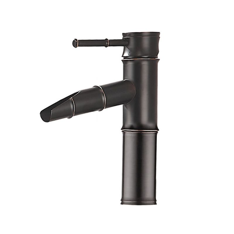 Frendorf | Bauernhaus Vessel Sink Wasserhahn Kupfer 1-Handgriff Niedriger Bogen Vessel Wasserhahn für Badezimmer