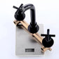 Frendorf | Moderner 1- oder 2-Hand Badezimmer Waschbecken Wasserhahn Rund Wandmontierter Badezimmer Wasserhahn.