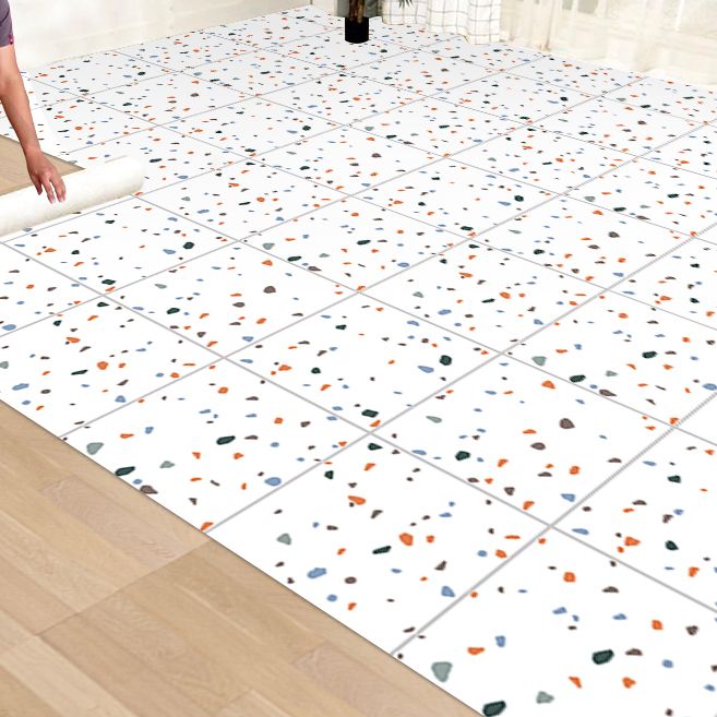 Frendorf | Modernes PVC-Boden Geometrisches Muster Peel and Stick Vinyl-Planke Boden