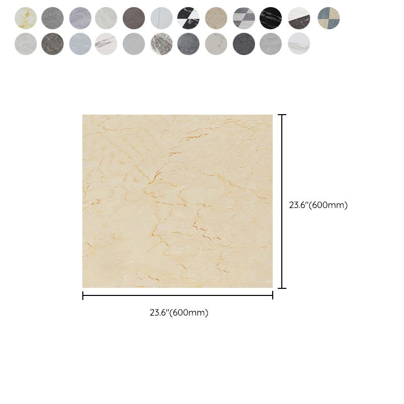 Frendorf | PVC-Bodenbelag Peel & Stick Stein Design Quadratischer Vinylboden für das Wohnzimmer
