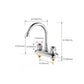 Frendorf | Knopfgriff Messing Wasserhahn Hochbogen Schwenk Waschbecken Wasserhahn für Badezimmer