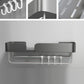 Frendorf | 3-teiliges modernes Badezimmer-Hardware-Set Aluminium Badregal in Grau