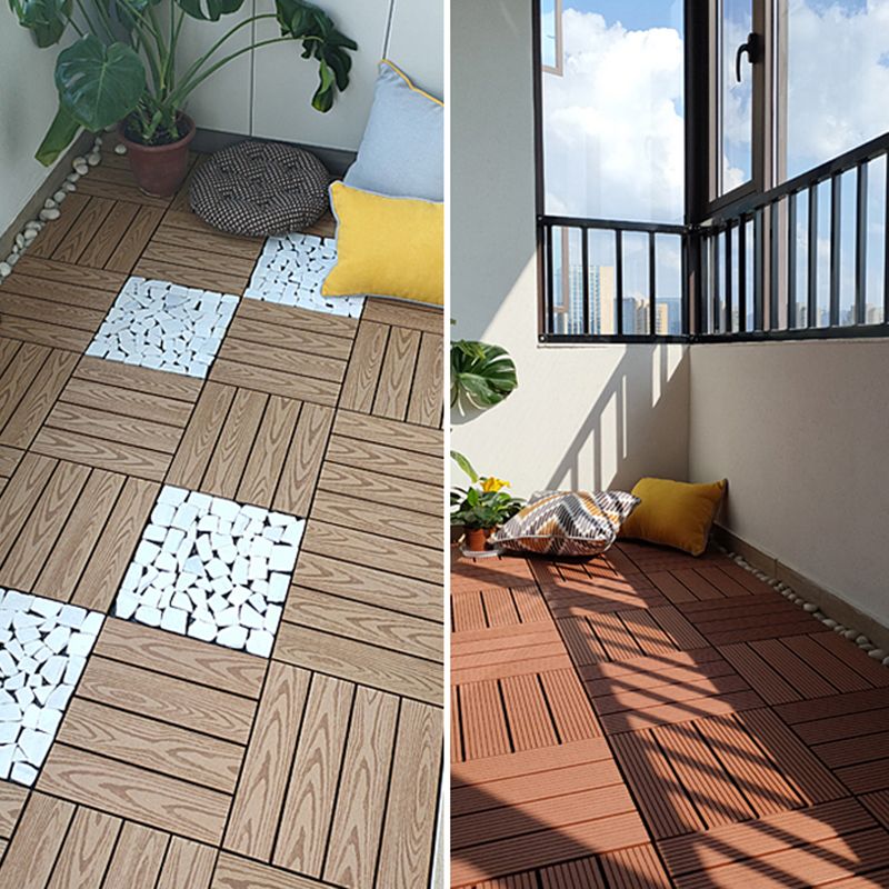 Frendorf | Modernes Kunststoffholz-Laminatplankendeck im Freien, schimmelresistentes Laminat