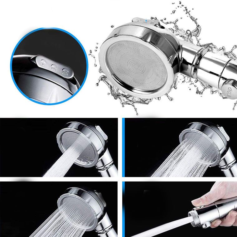 Frendorf | Zeitgenössischer Handbrausekopf Silber 3-Sprühmuster Wandmontage Duschkopf