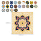 Frendorf | Quadratische Peel & Stick Mosaikfliese PVC Wasserdichte Mosaikfliesen Tapete