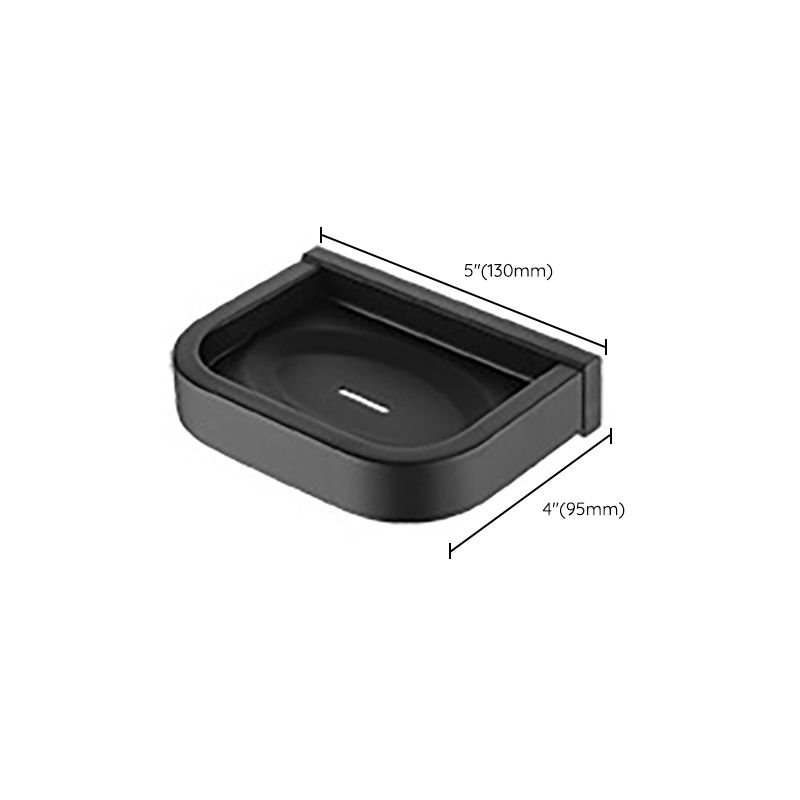 Frendorf | Modern Classic Badzubehörset aus Edelstahl Matt Schwarz Bademantelhaken/Handtuchring Bar