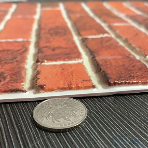 Frendorf | 3D Peel and Stick Fliesen Kunststoff Quadratische Peel and Stick Fliesen mit wasserdicht