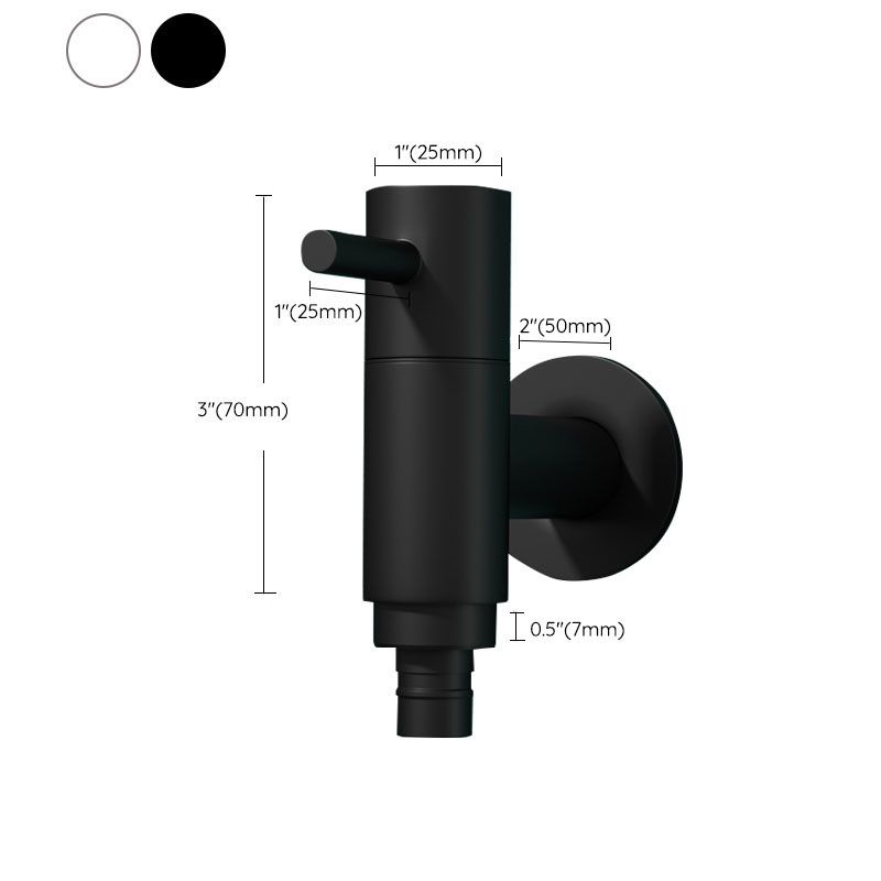 Frendorf | Zeitgenössischer Wandmontierter Badezimmer Wasserhahn Einloch Solides Messing Rundhahn