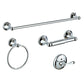 Frendorf | Metal Badset Traditioneller Stil Chrom Badzubehör Set